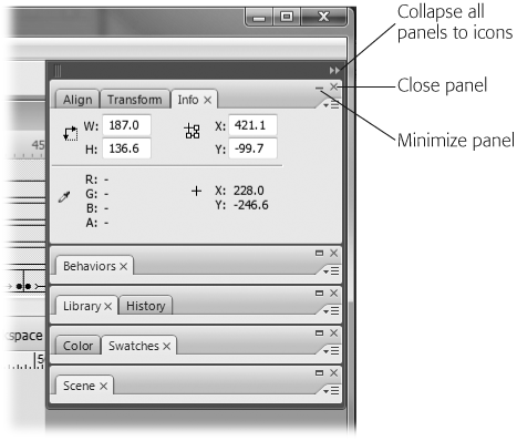 You can customize your workspace by positioning panels and toolbars where you want them. To move a toolbar, click a blank spot and drag it to a new location.