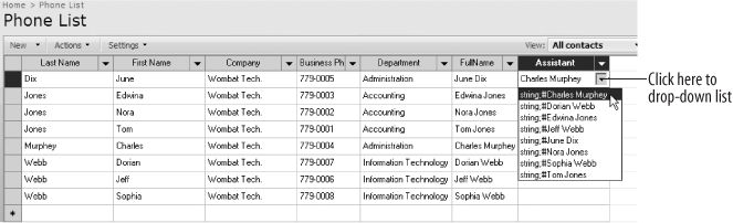 Using the Lookup column