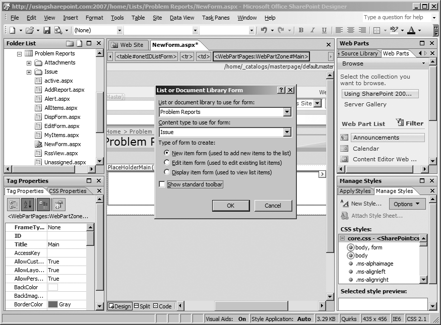 editing-list-pages-essential-sharepoint-2007-2nd-edition-book