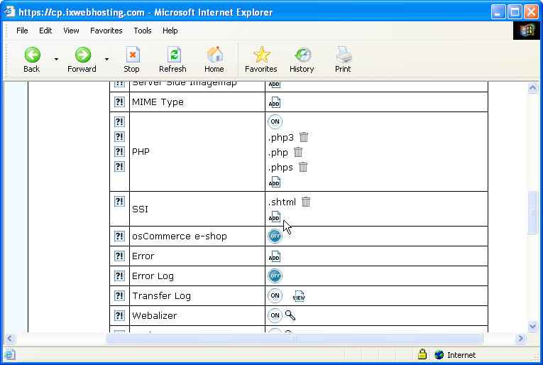 You can add file extensions to be parsed for includes by the web server