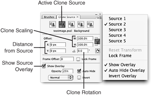 Clone Source Palette