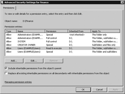 Specifying the location for a new shared folder