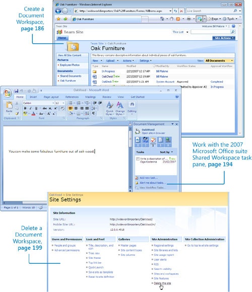 Working with Document Workspaces