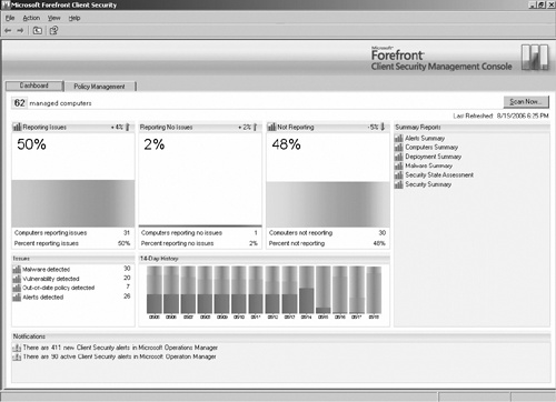 You can use FCS to centrally manage client security.