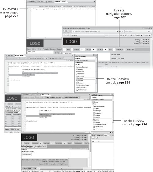 Using ASP.NET Features