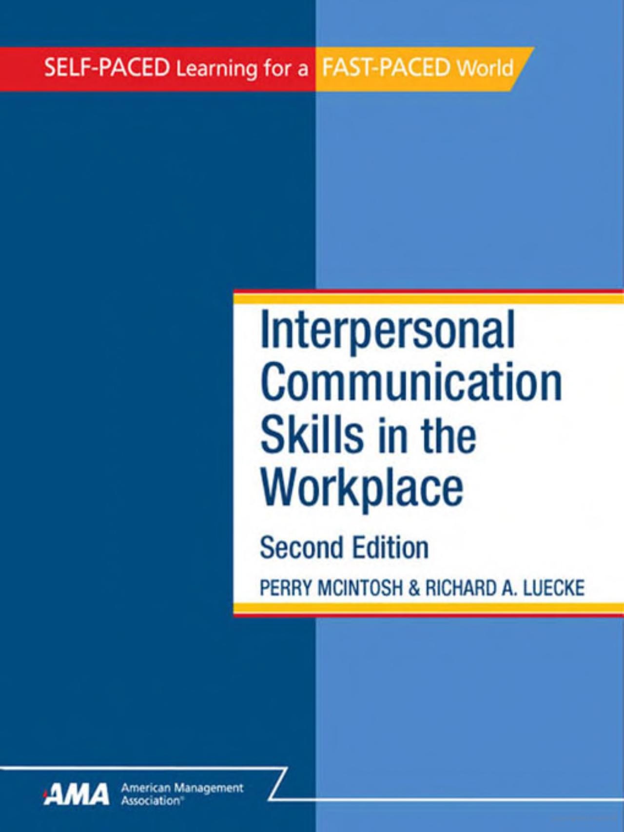 Book Cover, Interpersonal Communication Skills in the Workplace, Second Edition