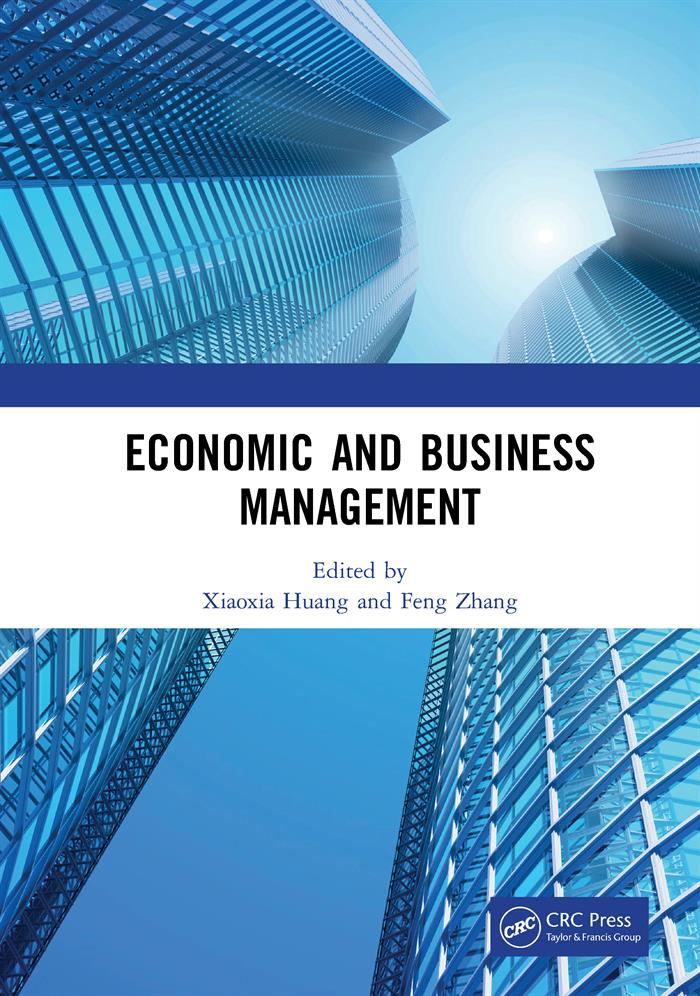 Cover: Economic and Business Management, edited by Xiaoxia Huang, Feng Zhang, published by CRC Press/Balkema is an imprint of the Taylor and Francis Group, an informa business