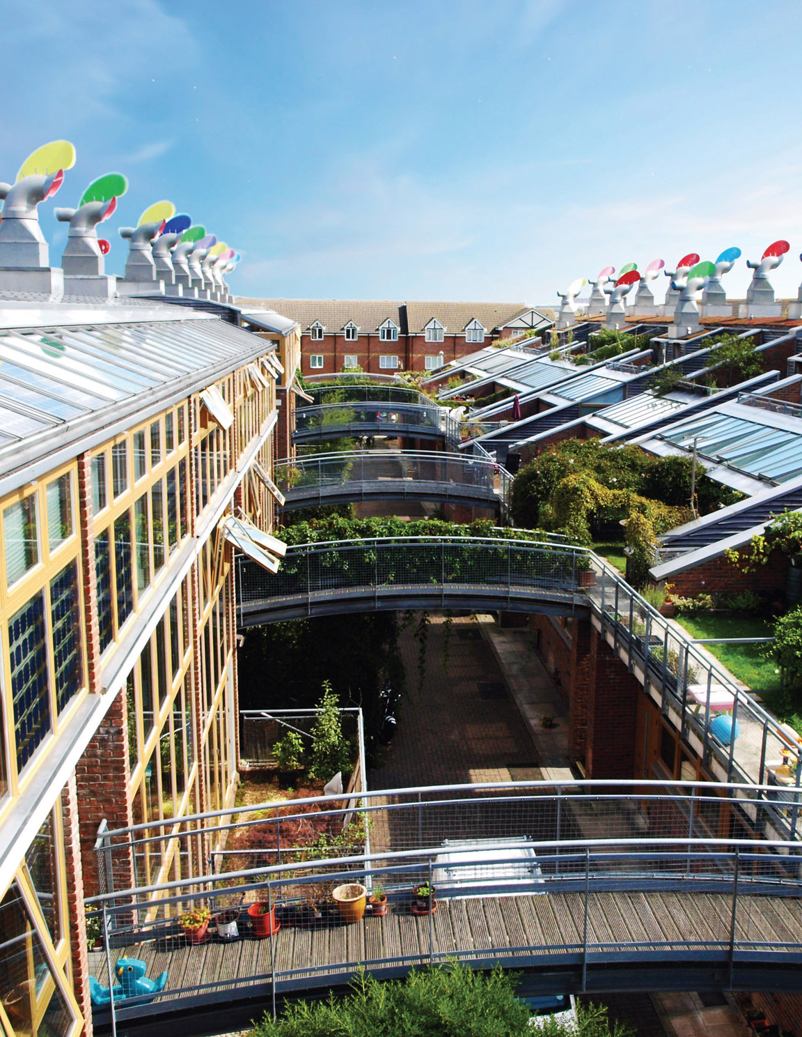 1.1 Mature skygardens at BedZED, reaching the residential density of Soho.