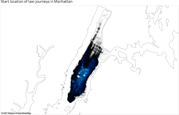 Density map using the same data as in