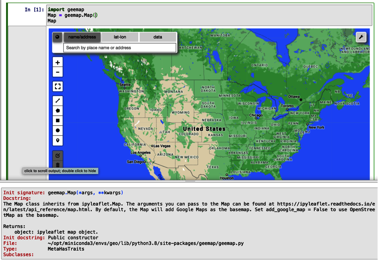 A basemap in GEE with docstring