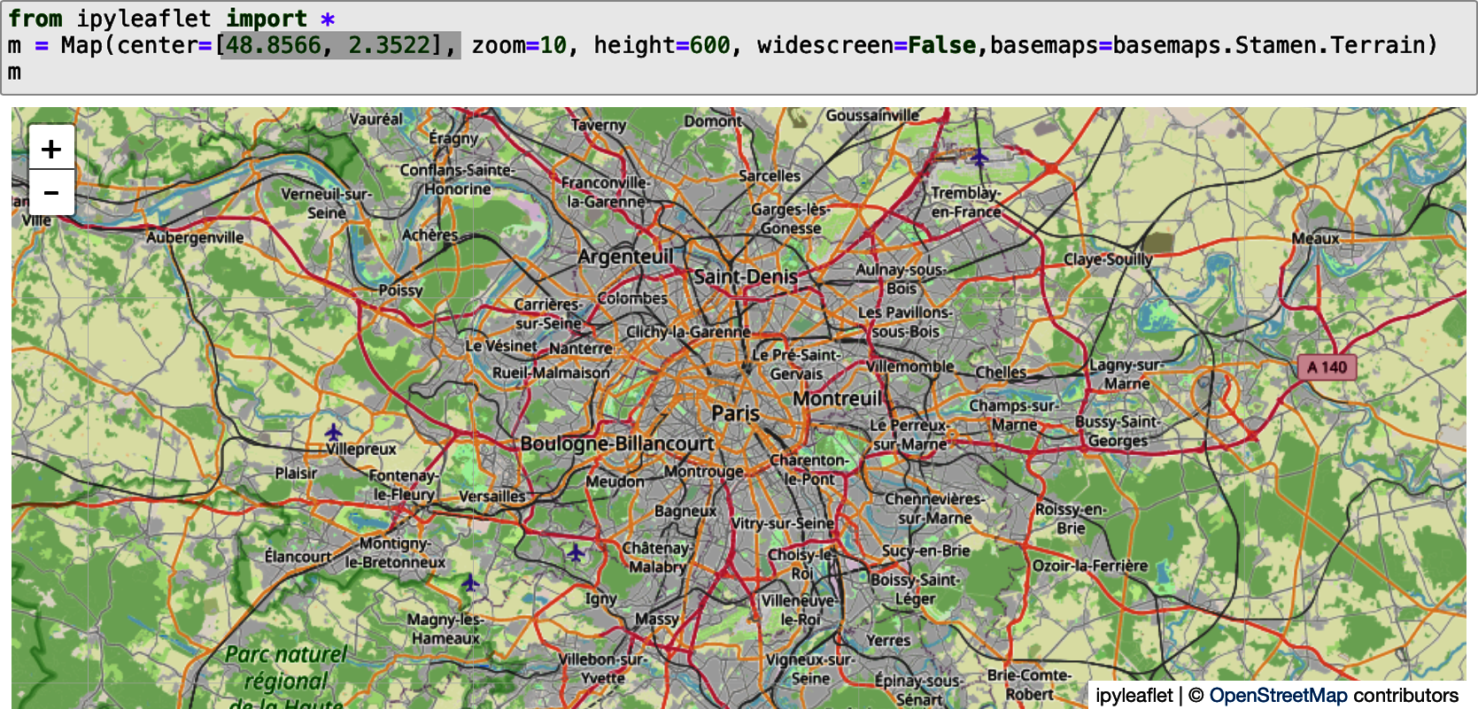 Installing basemaps in Leafmap