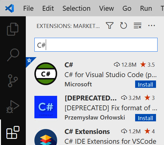 Visual Studio Code's C# Extension