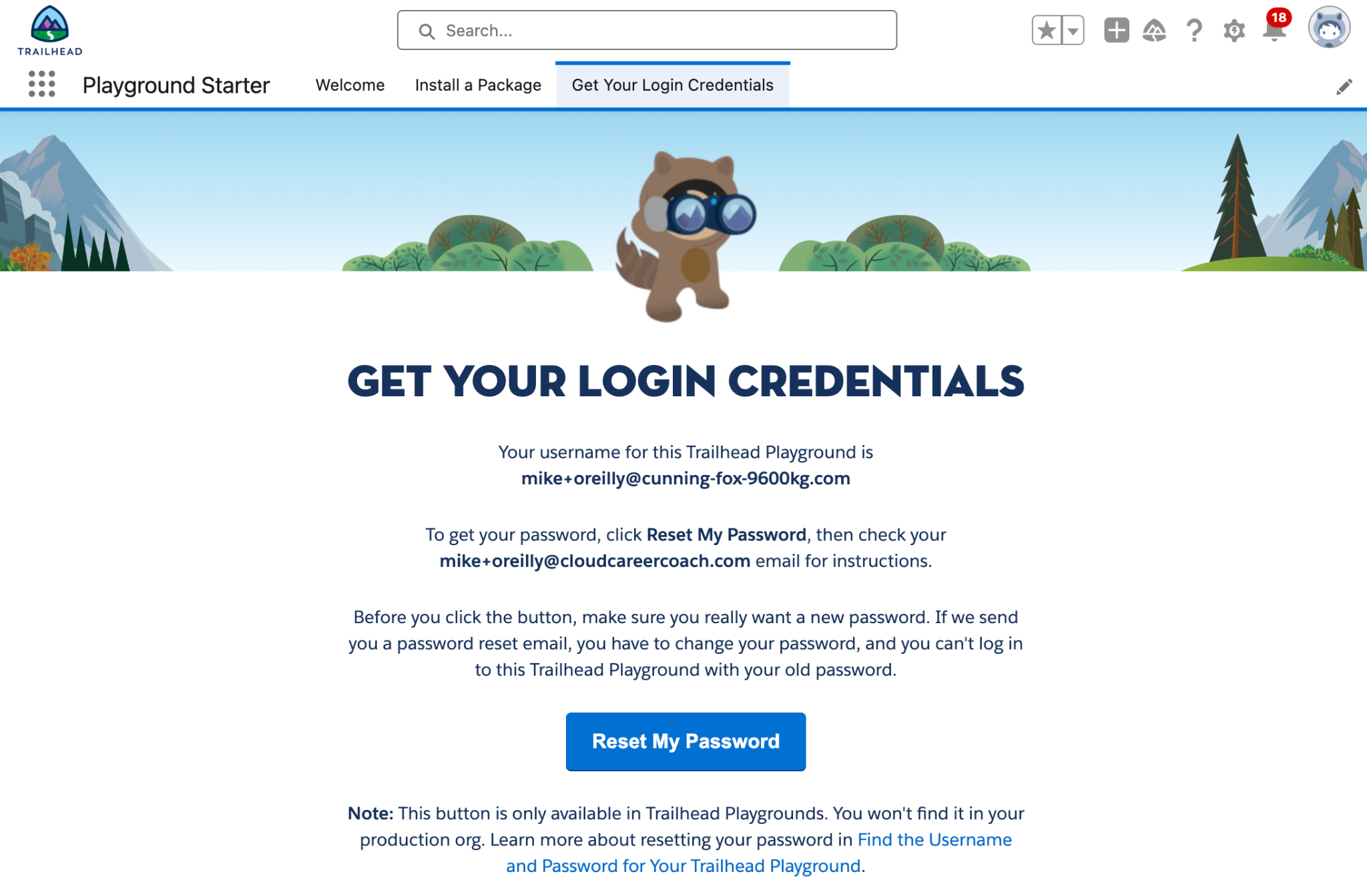 6  Get Your Login Credentials and Reset My Password