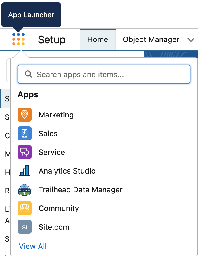 13  App Launcher Expanded in Salesforce