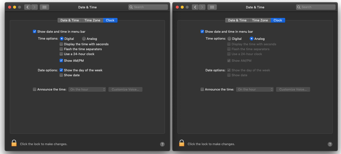 Mac OS System Preferences