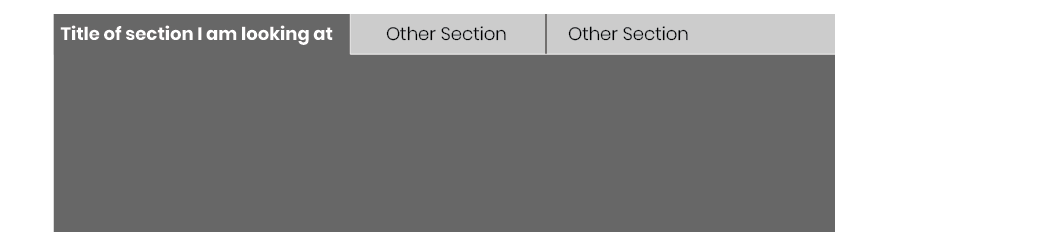 The Module Tabs pattern