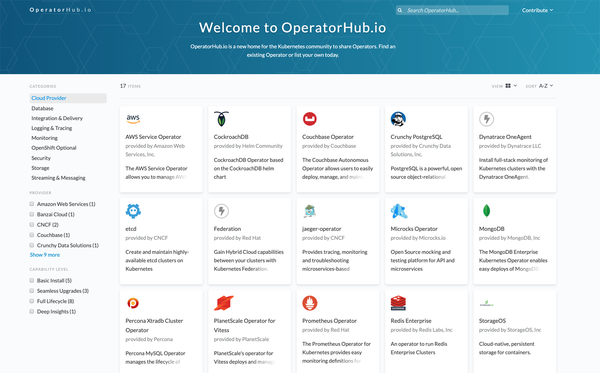 OperatorHub.io screen shot