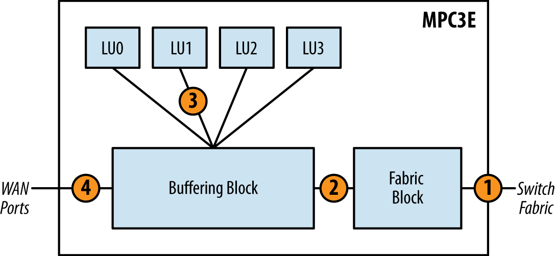 MPC3E packet Walkthrough: Egress