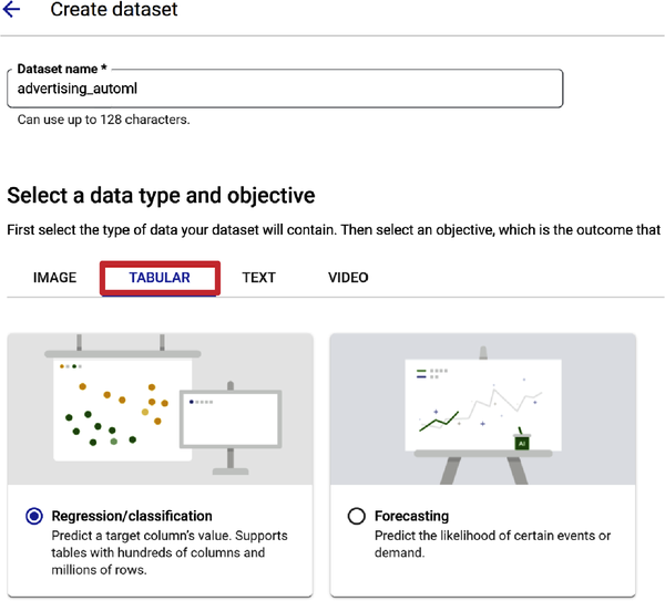 Regression/classification selection for model objective