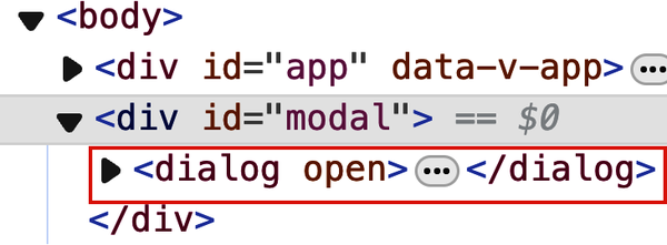 Modal component rendered to the +div+ with id +modal+ when visible