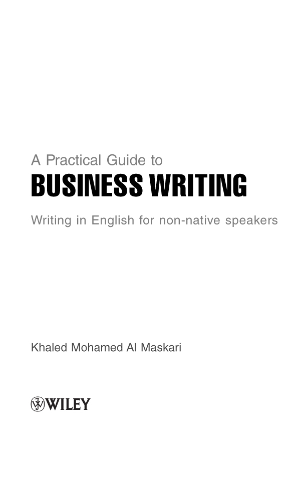 A Guide To Business English Writing