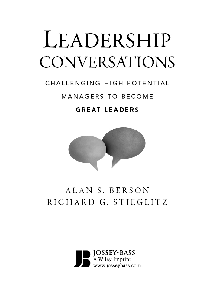 Title Page - Leadership Conversations: Challenging High Potential ...