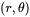 left-parenthesis r comma theta right-parenthesis