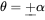 theta equals plus alpha