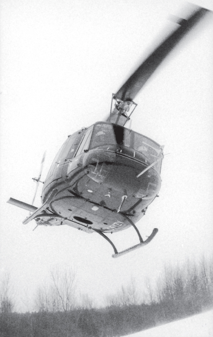 Photo of the Canadian NRC Bell 205 Fly-by-Wire Helicopter.