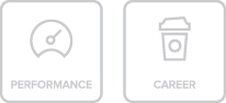 Diagrammatic illustration depicting the factors of performance and career.