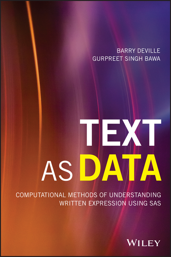 Cover: Text as Data by Barry DeVille, Gurpreet Singh Bawa
