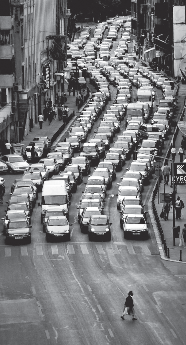 Photograph of the traffic.