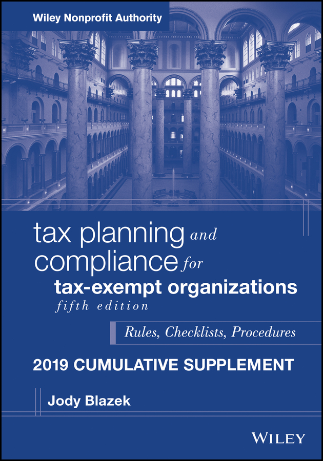 Cover - Tax Planning And Compliance For Tax-Exempt Organizations, Fifth ...