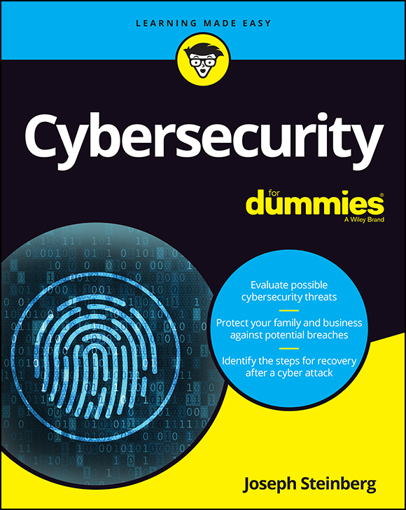 Cover: Cybersecurity For Dummies, 1st Edition by Joseph Steinberg