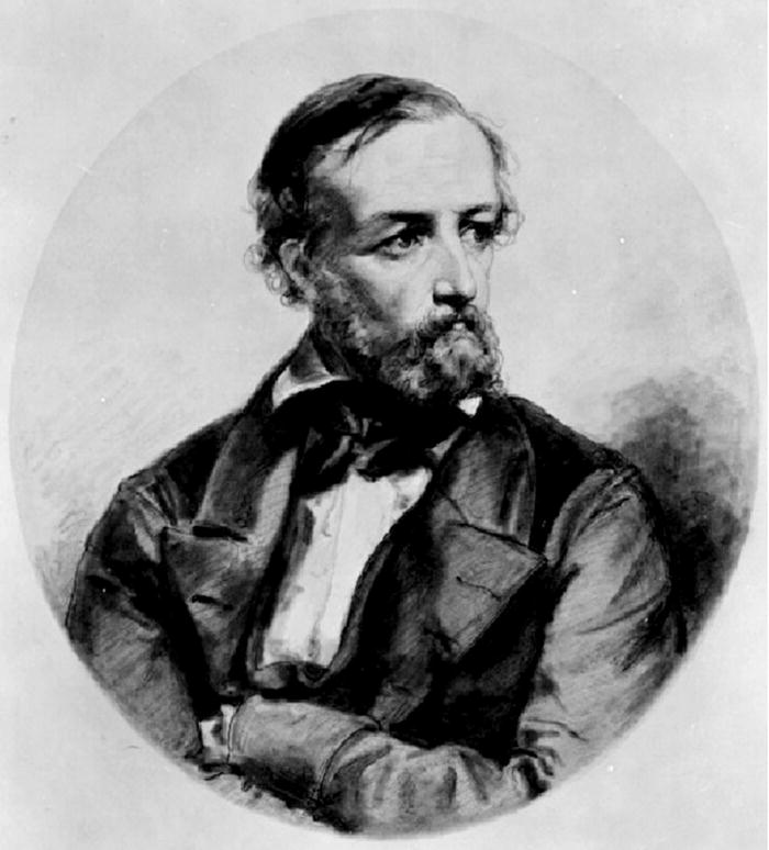 Sketch of Peter Gustav Lejeune Dirichlet.