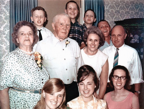 Photo depicts the family of McCourt along with his grandparents, and the photo was taken during his grandparent's fiftieth wedding anniversary.