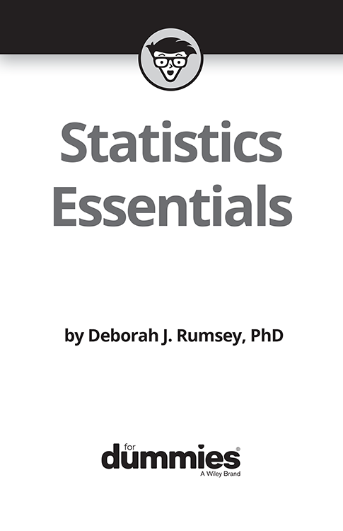 Title Page - Statistics Essentials For Dummies [Book]