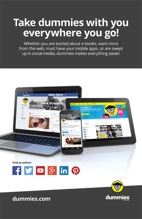 Take social media and apps dummies with you everywhere you go. Find us online at dummies.com.