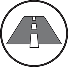 Diagrammatic representation of a highway road, which symbolizes securing hyperconnectivity.