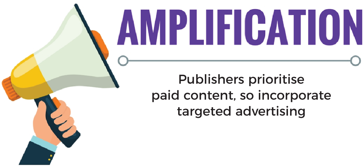 Amplification to reach more of your audience.