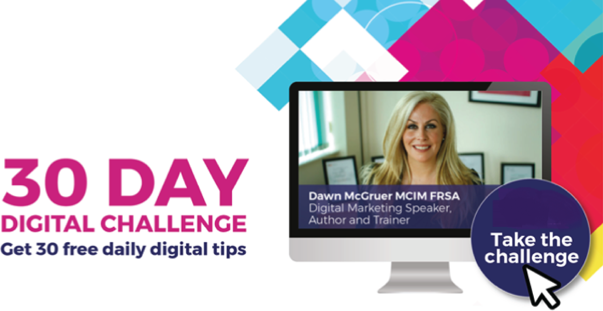 Example of The Digital Challenge branding.