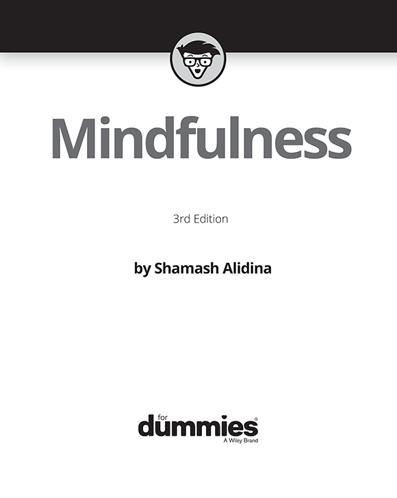 Title Page - Mindfulness For Dummies, 3rd Edition [Book]