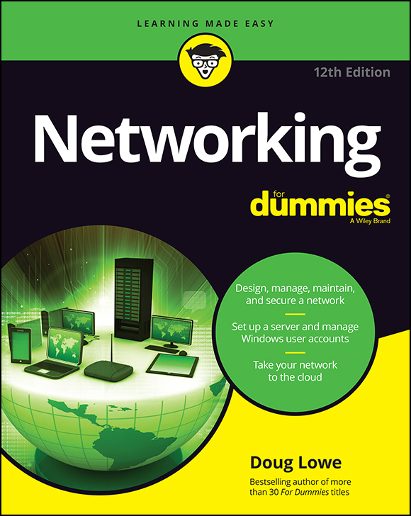 Cover: Networking For Dummies, 12th Edition by Doug Lowe