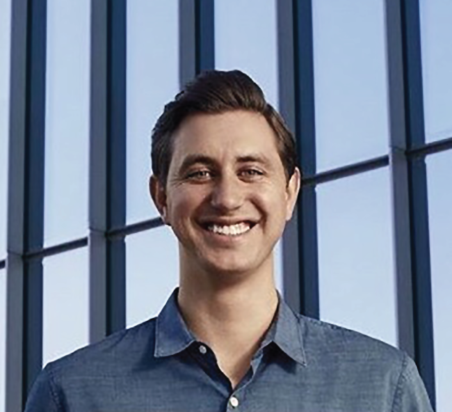 Photograph of Chris Ackerson, who leads Product for Search and Artificial Intelligence at AlphaSense, in New York City.