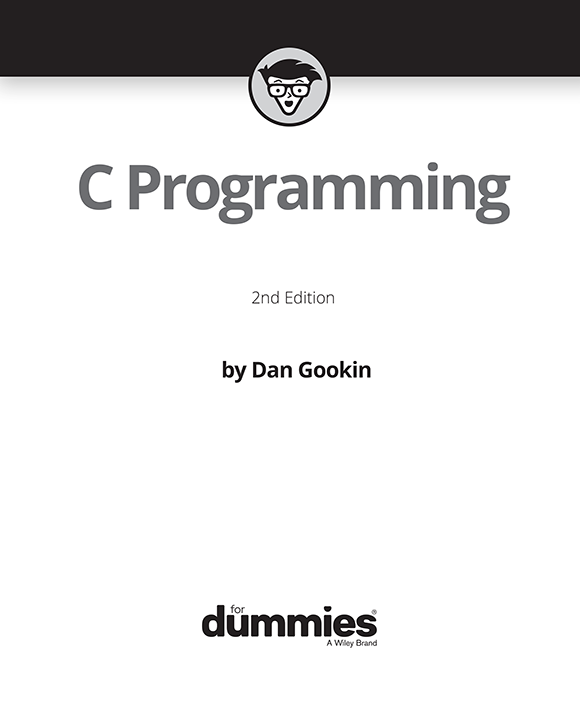 Title Page C Programming For Dummies Nd Edition Book