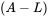 left-parenthesis upper A minus upper L right-parenthesis