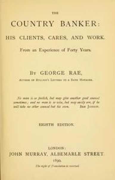 An illustration of the Country Banker, Title Page