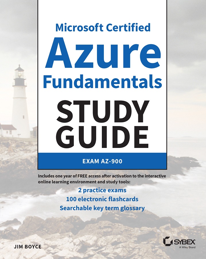 Cover: Microsoft Certified Azure Fundamentals Study Guide by Jim Boyce