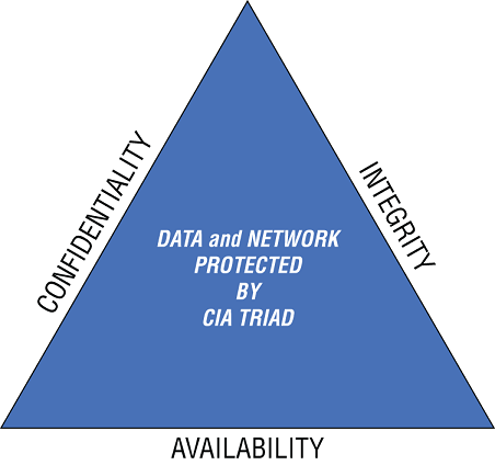 Schematic illustration of the CIA Triad.