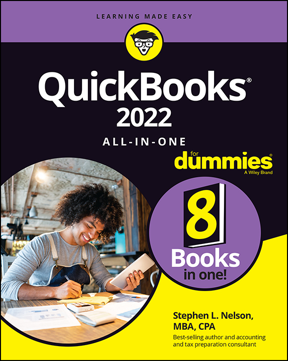 Cover: QuickBooks 2022 All-In-One For Dummies by Stephen L. Nelson